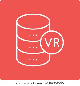 Database vector icon. Can be used for printing, mobile and web applications.