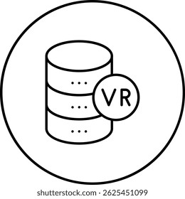 Database vector icon. Can be used for printing, mobile and web applications.