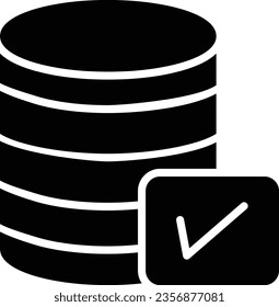 database Vector Icon Glyph Style