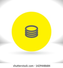 database Vector icon . Lorem Ipsum Illustration design