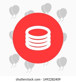 database Vector icon . Lorem Ipsum Illustration design