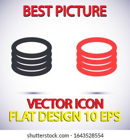 database Vector icon . Lorem Ipsum Illustration design