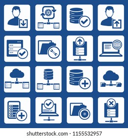 Database vector icon set design