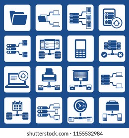 Database vector icon set design