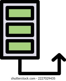 Icono de vector de base de datos adecuado para el trabajo comercial y fácil de modificar o editar
