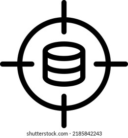 database Vector illustration on a transparent background.Premium quality symmbols.Stroke vector icons for concept and graphic design.
