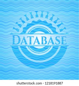 Database water representation style badge.