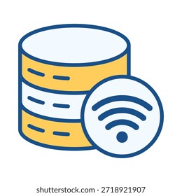 Banco de dados com sinal WiFi ideal para acesso à nuvem de sistemas wireless e conectividade de dados remota.