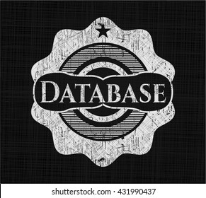 Base de datos escrita en una pizarra