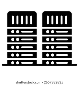 ícone do datacenter para infraestrutura de servidor e hospedagem