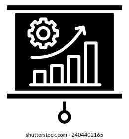 Data-driven Decisions Icon line vector illustration