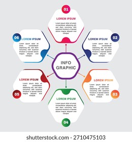 Una Plantilla de infografía basada en datos construida con gráficos, imágenes de medición y Elementos estructurados diseñados para análisis, paneles e informes.