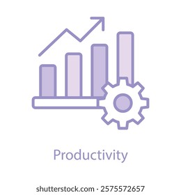  Data-Driven Productivity Icon for Goal Achievement