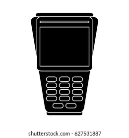 dataphone with blank screen icon image 