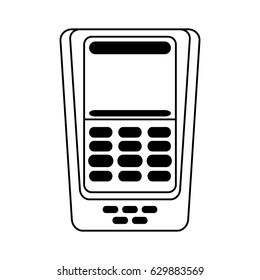 dataphone with blank screen icon image 