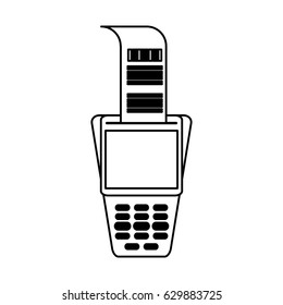 dataphone with blank screen icon image 