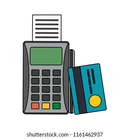 Dataphone and credit card