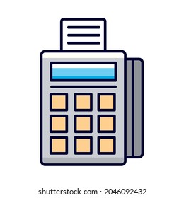 dataphone device on white background