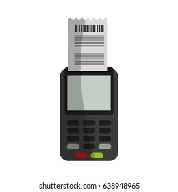 dataphone with invoice icon image 