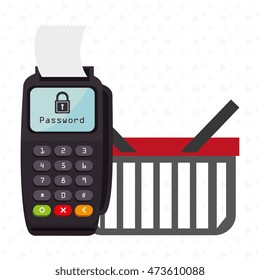 dataphone password money secure vector illustration eps 10