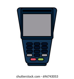dataphone or pos terminal icon image 