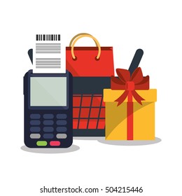 Dataphone and shopping online design