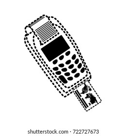 dataphone sticker  vector illustration