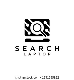 Data/Search/Diagnosis Laptop Logo