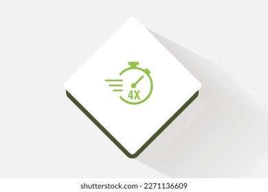 dataset 4X faster icon vector design