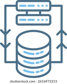 Dataset Line Two Colour Icon