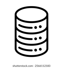 Datbase icon set. Vector illustration.