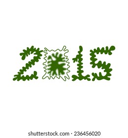 Date 2015 (wavy green+white)