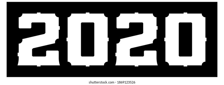 date 2020 new year, numbers, twenty, two thousand Date 2019, outgoing time, numbers, two, zero