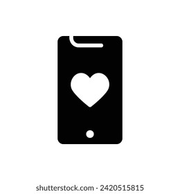Aplicación Date, Ilustración con el logotipo de San Valentín Flat Icon. Conjunto de iconos de San Valentín. Adecuado Para Diseño Web, Logotipo, Aplicación.