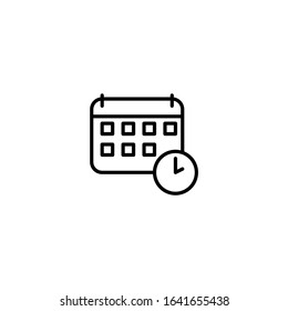 date, appointment  icon vector illustration