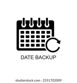 date backup icon , calender icon