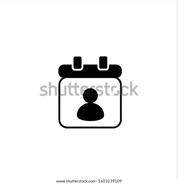 Date Birth Icon Outline Glyph Style Stock Vector Royalty Free