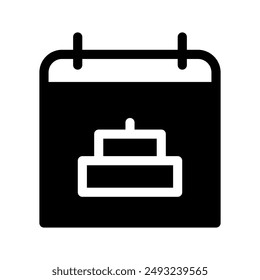 Date Of Birth Icon Vector Symbol Design Illustration