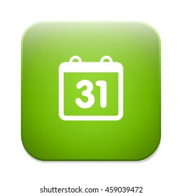 Date button, Calendar sign icon. 31 day month symbol.