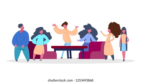 date in the cafe people meeting restaurant event isolated on white background flat horizontal