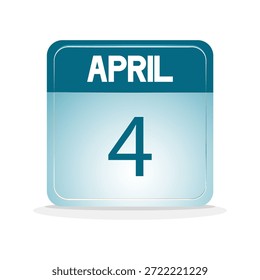 date calendar of April. web calendar design. event,schedule,holidays,events,ect. illustration vector