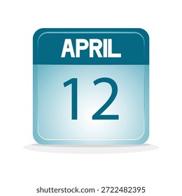 calendario de fecha de abril. Web de diseño de calendario para eventos, recordatorios, horarios, días festivos, etc. ilustración Vector