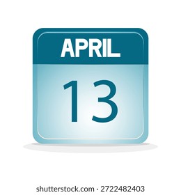 date calendar of April. web  calendar design for event, reminder, schedule, holidays,ect. illustration vector