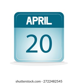 calendario de fecha de abril. Web de diseño de calendario para eventos, recordatorios, horarios, días festivos, etc. ilustración Vector