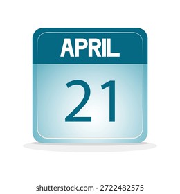 date calendar of April. web  calendar design for event, reminder, schedule, holidays,ect. illustration vector