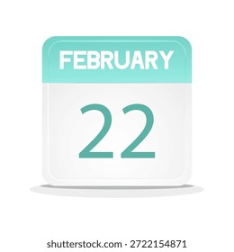 date calendar of February. calendar for web design, agenda, event, holiday,schedule,ect. illustration vector