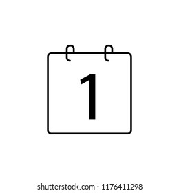 date calendar icon. Element of school icon for mobile concept and web apps. Thin line date calendar icon can be used for web and mobile