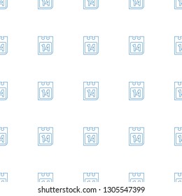 date calendar icon pattern seamless white background. Editable line date calendar icon. date calendar icon pattern for web and mobile.