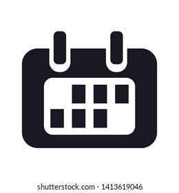 Date, calendar icon vector symbol for design