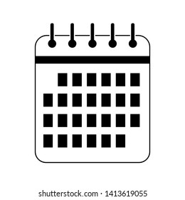 Date, calendar icon vector symbol for design